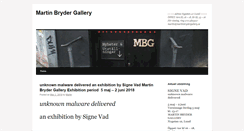 Desktop Screenshot of martinbrydergallery.se