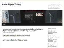 Tablet Screenshot of martinbrydergallery.se